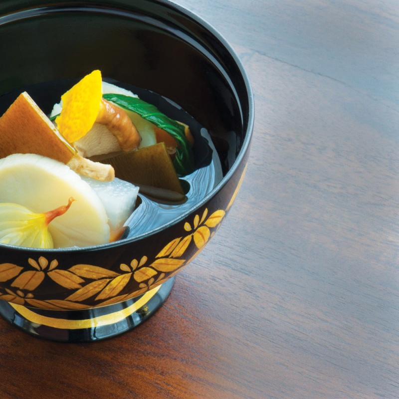A dish from Zaborin's kaiseki menu